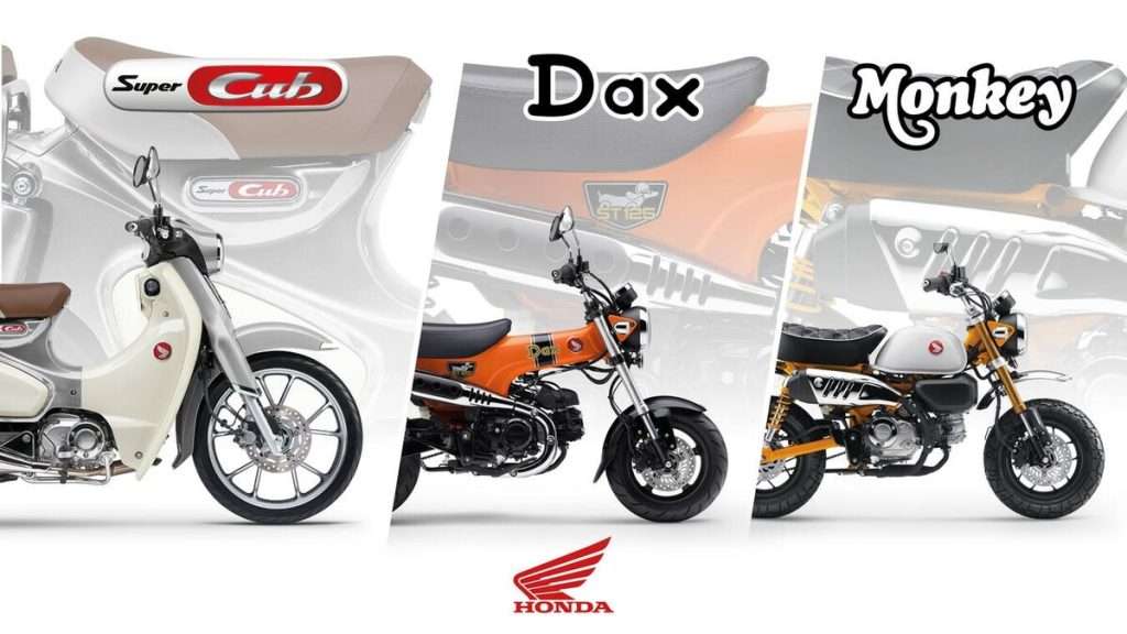 Minibike Icons 2026_super cub dax monkey range New 26YM colours for iconic Monkey 125, ST125 Dax and Super Cub C125