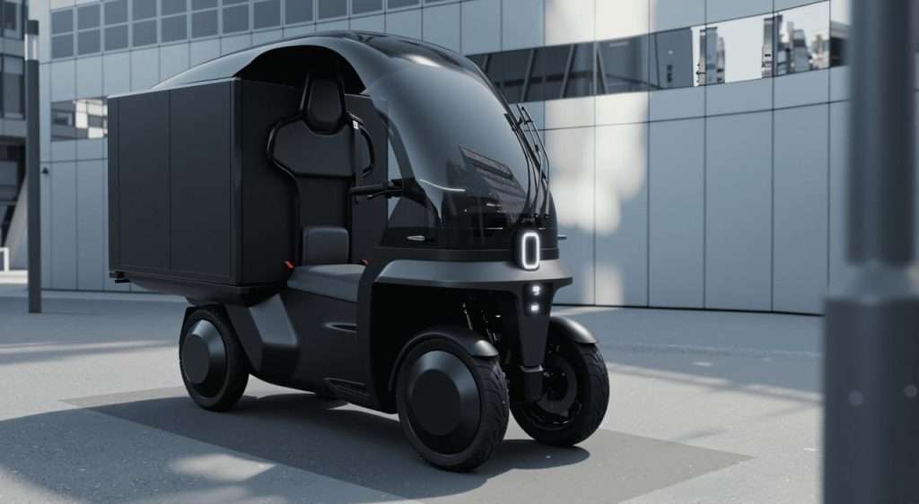 AMFI e Komma/ nuovo veicolo elettrico statico