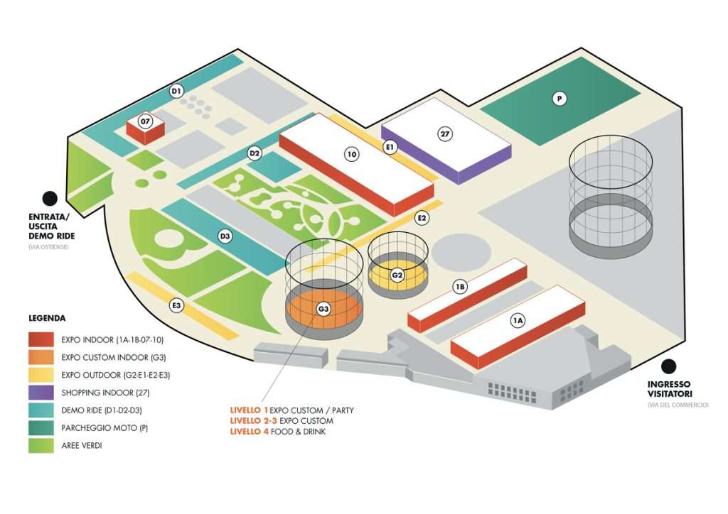 Eternal City Moto Show 2026 a Roma Gazometro mappa