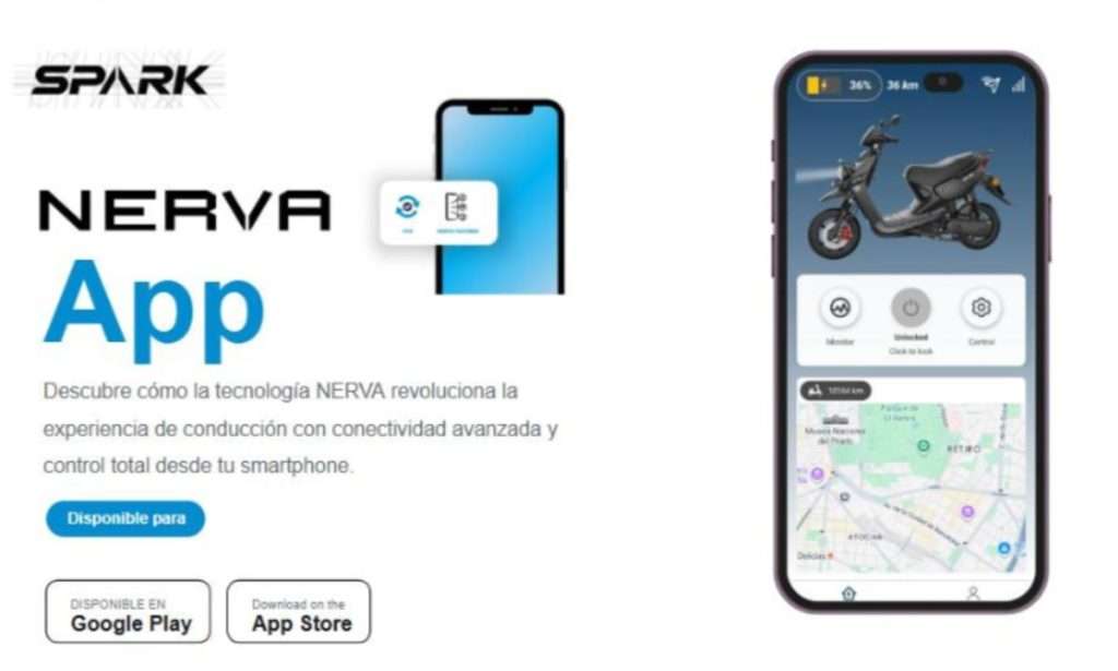 NERVA Spark scooter elettrico 2026 app