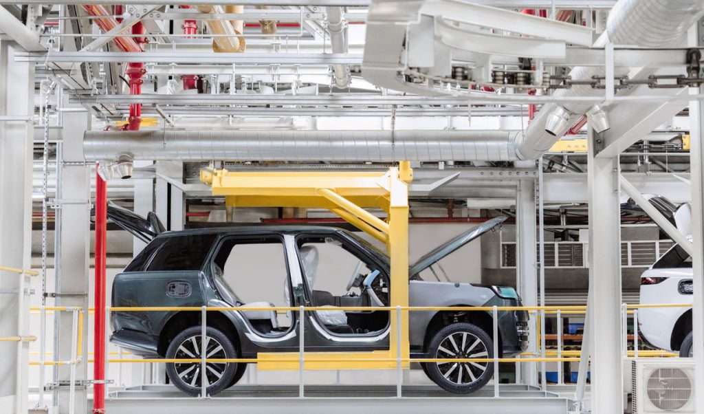 RANGE ROVER ELECTRIC catena montaggio