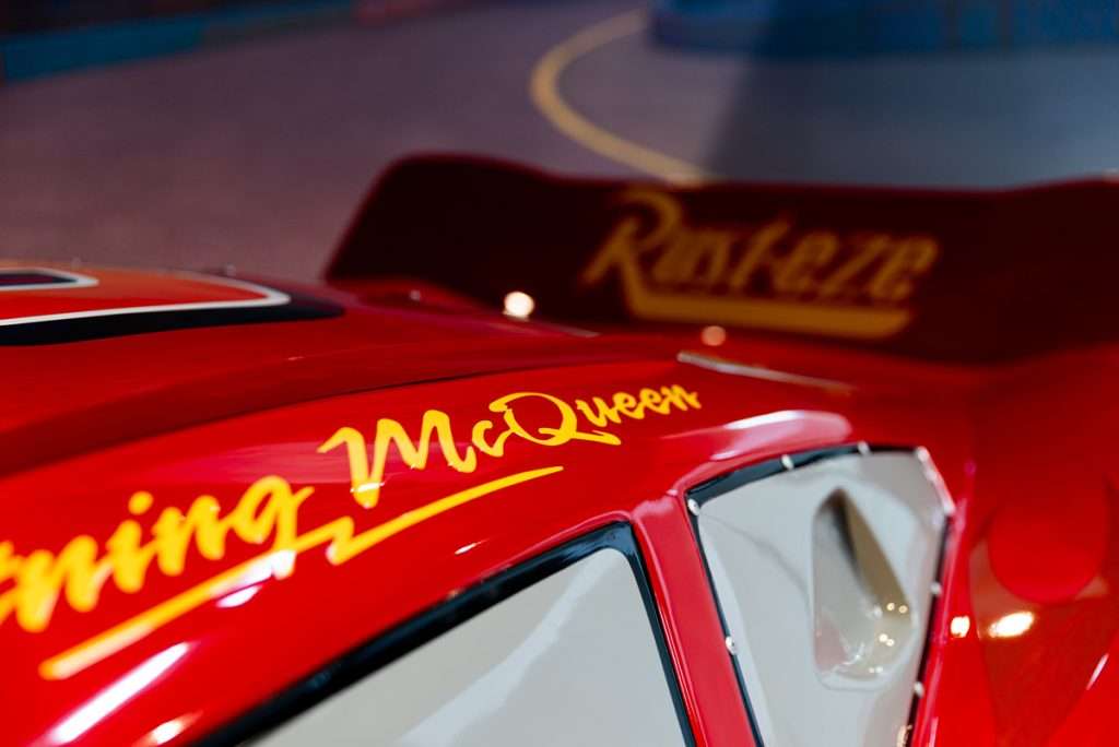 Saetta McQueen al MAUTO Museo Nazionale dell’Automobile di Torino 2026 mostra cars dettaglio